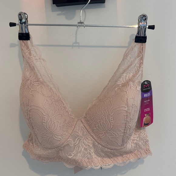 Maidenform Lace Wireless Bralette - Pink - Picture 1 of 6